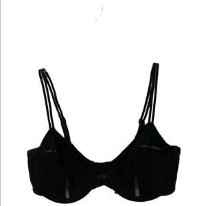 Natori Illusion tulle Stripe Black bra 32C 746168 L